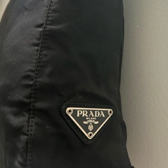 Prada Black Nylon Tote Bag with Logo Detail EUC - Picture 3 of 16